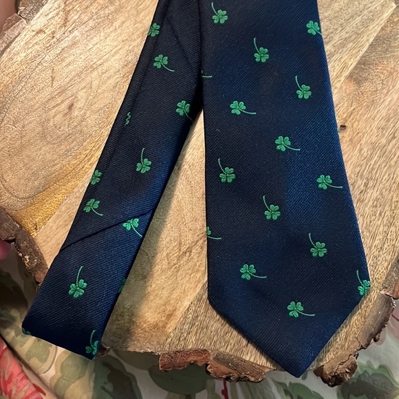 Vintage 60s RALPH MARLIN Shamrock Irish St Patrick's Day Tie Milwaukee USA NEW - Picture 11 of 12
